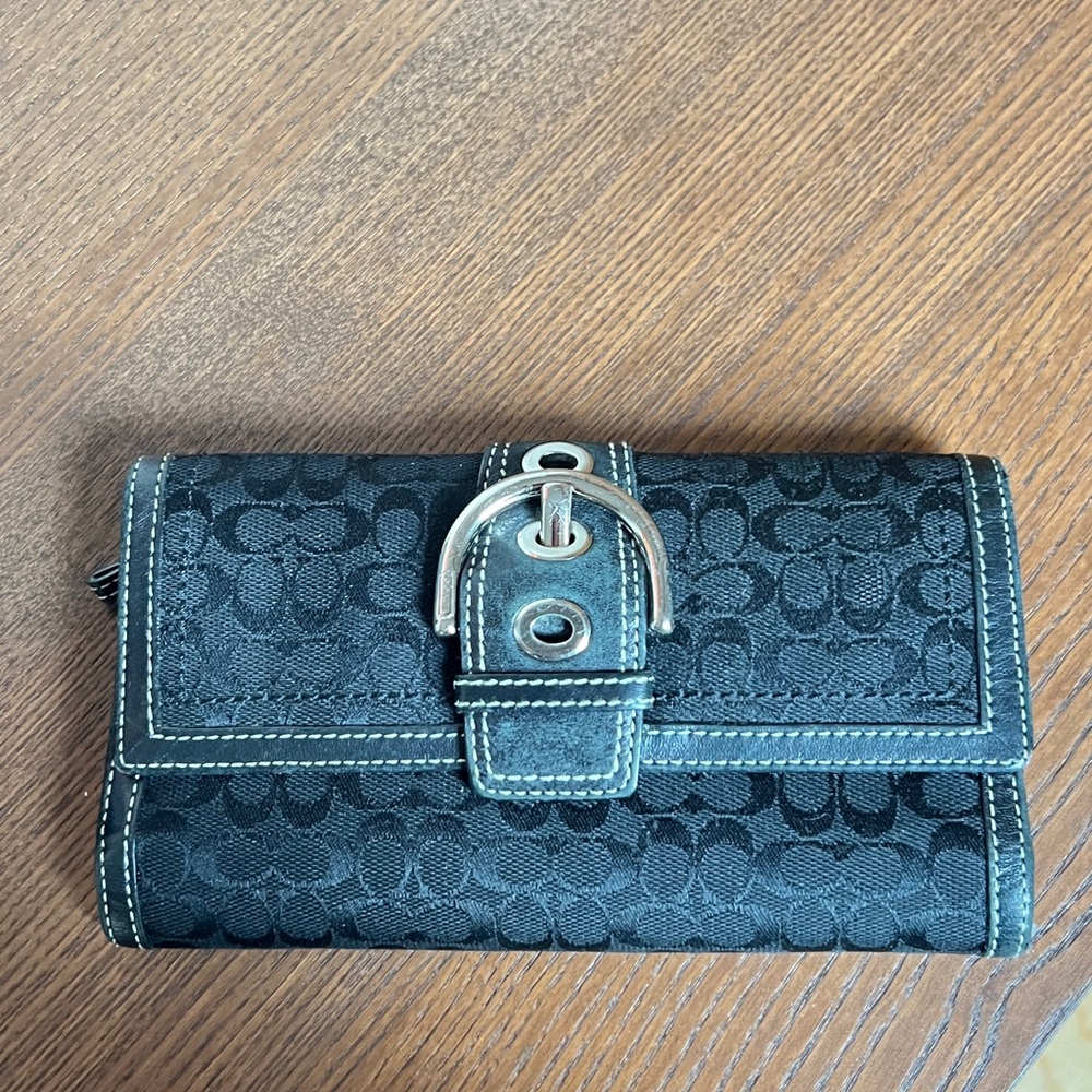 Black Coach Wallet
